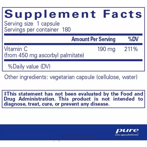 Pure Encapsulations Ascorbyl Palmitate �����������������