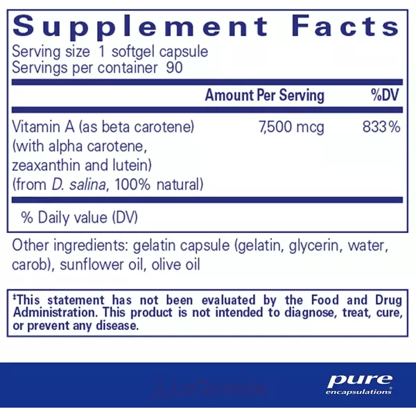 Pure Encapsulations Beta Carotene ����-������� � �������� ������������