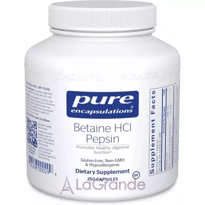 Pure Encapsulations Betaine HCL/Pepsin   + 