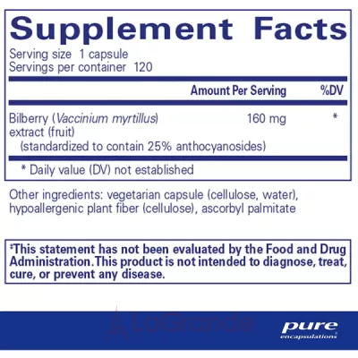 Pure Encapsulations Bilberry   160 