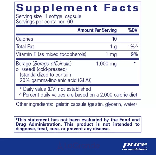 Pure Encapsulations Borage Oil ����������� ������� 
