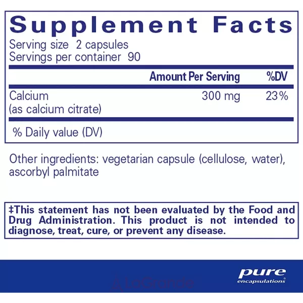 Pure Encapsulations Calcium (citrate) ������� ������