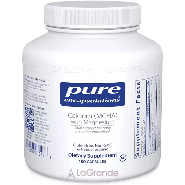 Pure Encapsulations Calcium (MCHA) with Magnesium ������� (MCHA) � �������