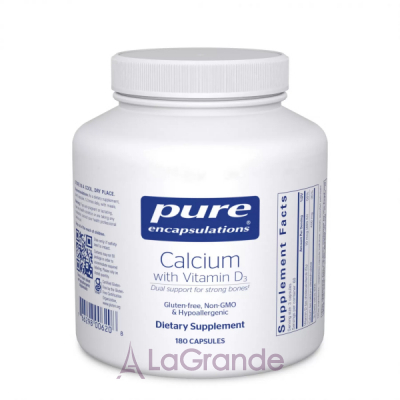 Pure Encapsulations Calcium with Vitamin D3   ³ D3