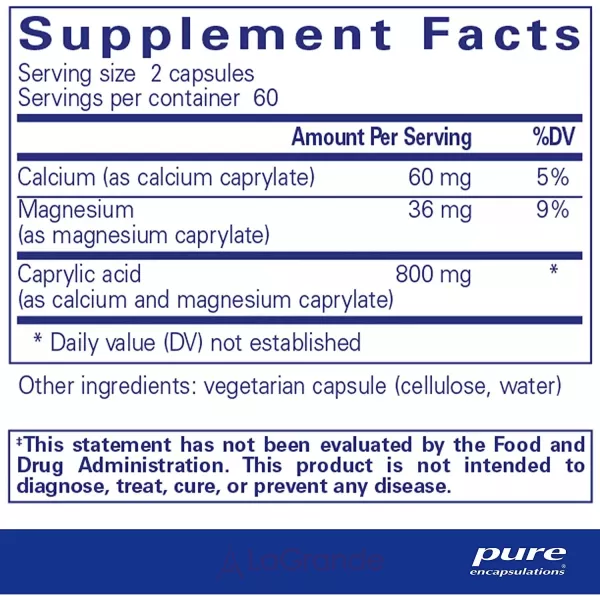 Pure Encapsulations Caprylic Acid ���������� �������