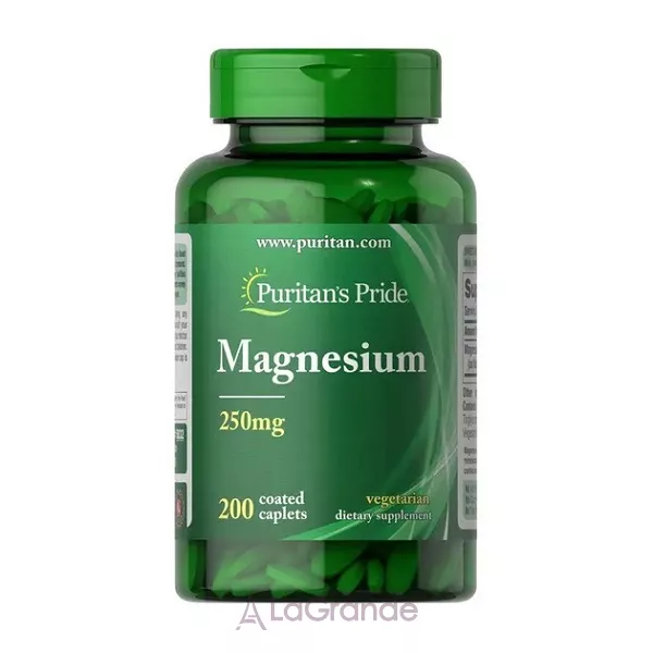 Puritan's Pride Magnesium 250 mg ������� ������� �������, 250 ��
