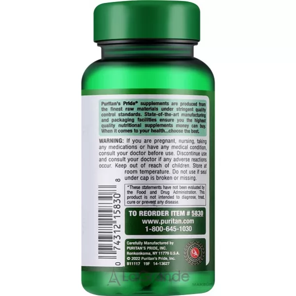 Puritan's Pride Magnesium 250 mg ������� ������� �������, 250 ��