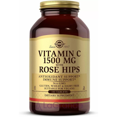 Solgar Vitamin C with Rose Hips 1500 mg ³   