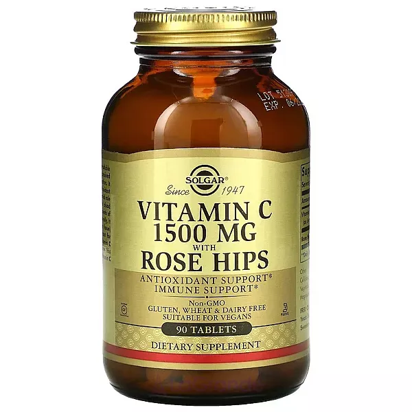 Solgar Vitamin C with Rose Hips 1500 mg ĳ������ ������� 