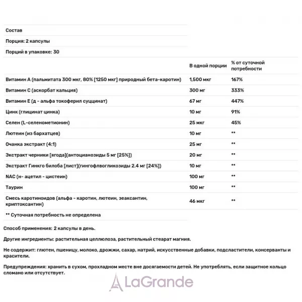Solgar Bilberry Ginkgo Eyebright Lutein �������� ������'� ����: �������, �����, ������ ���� �����