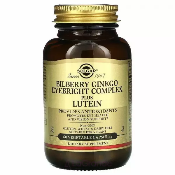 Solgar Bilberry Ginkgo Eyebright Lutein �������� ������'� ����: �������, �����, ������ ���� �����