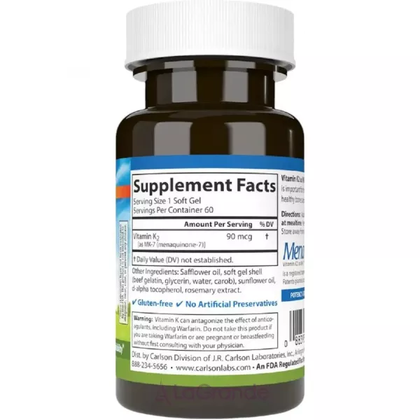 Carlson Vitamin K2 MK-7 90 mcg ����������� ������� 