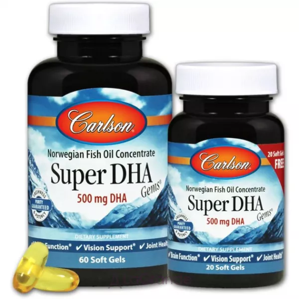 Carlson Super-DHA Gems 500 mg ����� ��� 500 ��