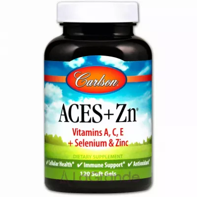 Carlson Aces + Zn (Vitamins A, C, E + Selenium & Zinc) - 