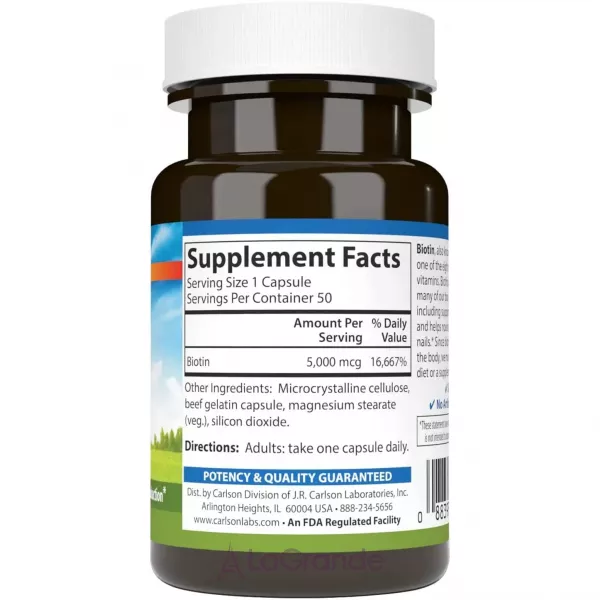 Carlson Biotin 5 mg ������ 5 ��