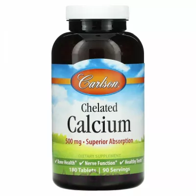 Carlson Chelated Calcium 500 mg   500 