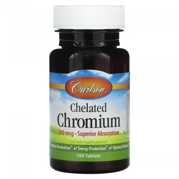 Carlson Chelated Chromium 200 mcg ���� ����� 200 ���