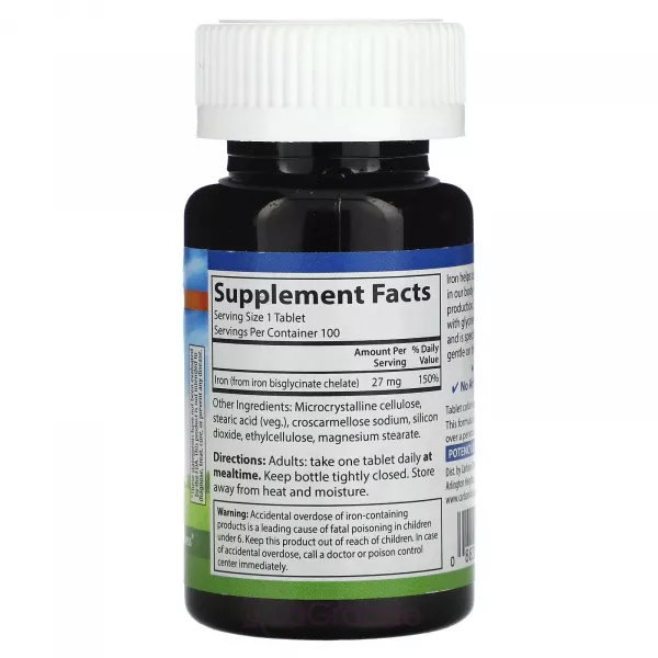 Carlson Chelated Iron 27 mg ����� ����� 27 ��