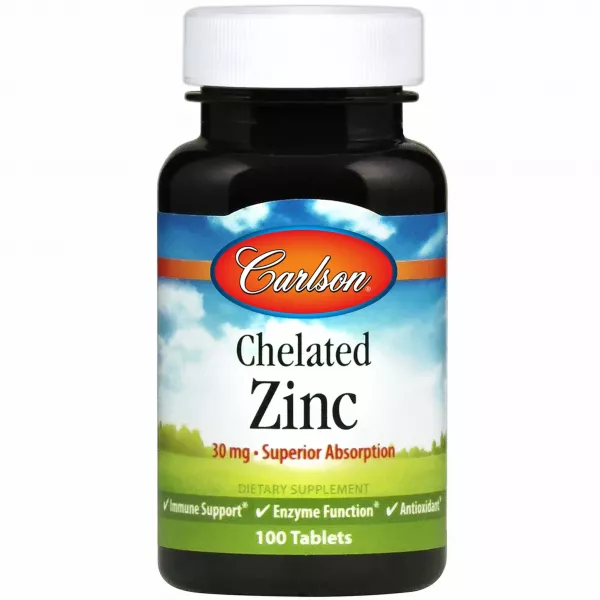 Carlson Chelated Zinc 30 mg ���� �������� 30 ��