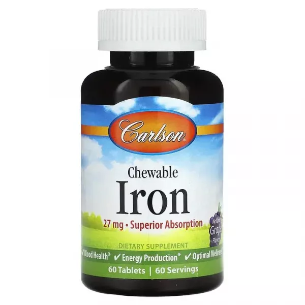 Carlson Chewable Iron 27 mg ������ 27 ��, ����������� ����������� ����