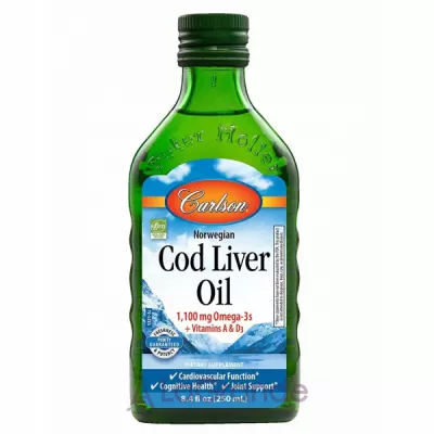 Carlson Norwegian Cod Liver Oil Omega-3 EPA & DHA   