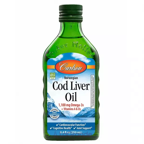 Carlson Norwegian Cod Liver Oil Omega-3 EPA & DHA ��� ������� �����