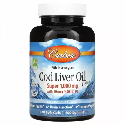 Carlson Cod Liver Oil 1000 mg      1000 , 