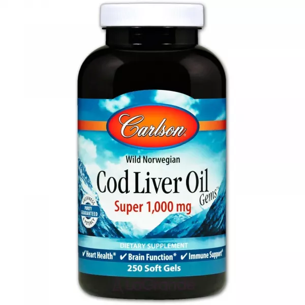 Carlson Cod Liver Oil 1000 mg ����� ��� �� ������ ������ 1000 ��, ����������