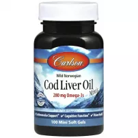 Carlson Cod Liver Oil Minis 280 mg ��� �� ������ ������ 280 ��