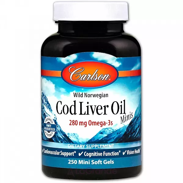 Carlson Cod Liver Oil Minis 280 mg ��� �� ������� ����� 280 ��
