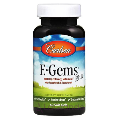 Carlson E-Gems Elite 400 IU  E 400 