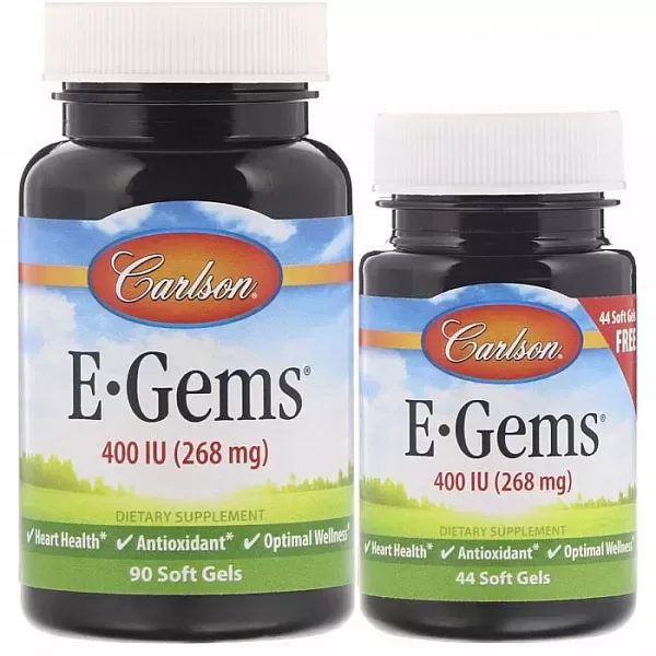 Carlson E-Gems 400 IU ������� E 400 �� 2 ����� (90 + 44 �������)