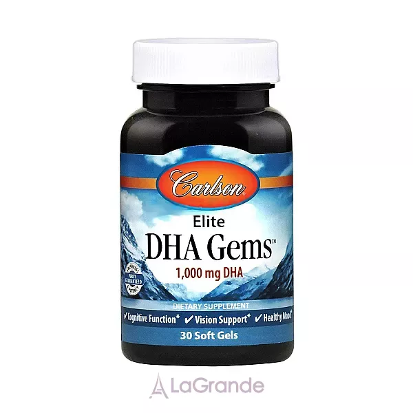 Carlson Elite DHA Gems 1000 mg ����� 3 1000 ��