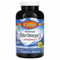 Carlson Elite Omega-3 Gems 1600 mg Natural Lemon Flavor ����������� ������� "����� 3", 1600 ��, �� ������ ������