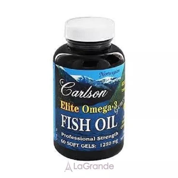 Carlson Elite Omega-3 Gems 1250 mg �����-3 1250 ��