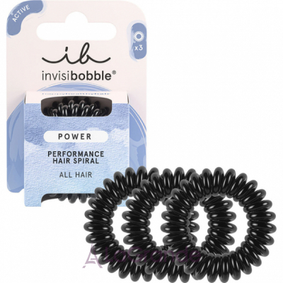 Invisibobble Power True Black Perfomance Hair Spiral  -   