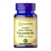 Puritan's Pride Vitamin D3 250mcg (10000 IU) Mega-Potency ������� ������� "������� D3"