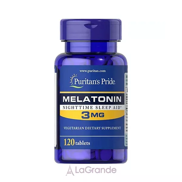 Puritan's Pride Melatonin 3 mg ĳ������ ������� �����������