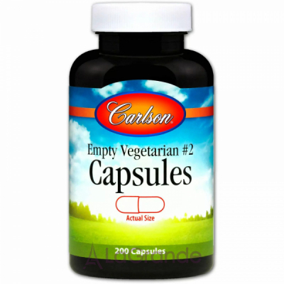 Carlson Empty Vegetarian #2 Capsules    2