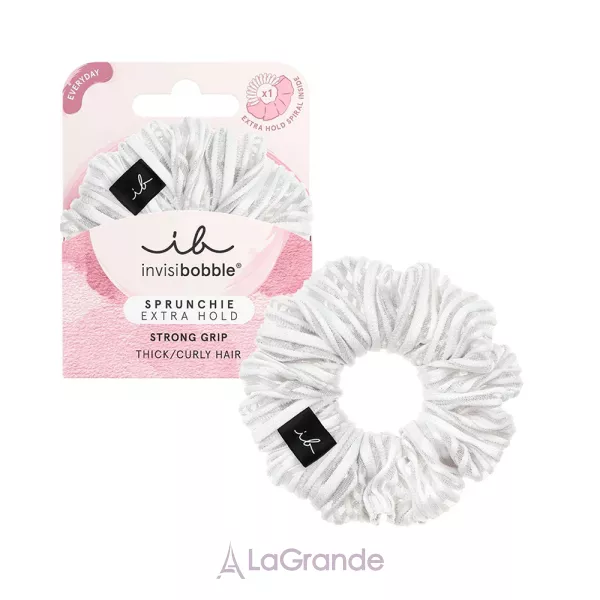 Invisibobble Sprunchie Extra Hold Pure White ����� ��� ������� ���