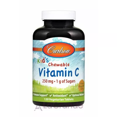 Carlson Kid's Chewable Vitamin C 250 mg     ,   