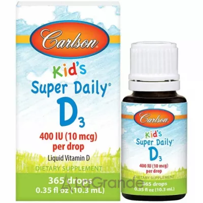 Carlson Kid's Super Daily D3 400IU   3 400 ,  