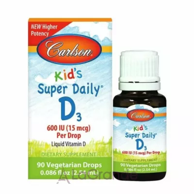 Carlson Kid's Super Daily D3 400IU   3 400 O,  