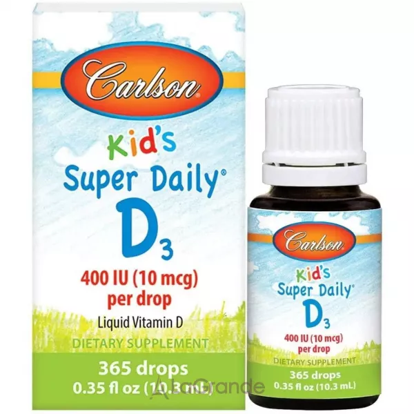 Carlson Kid's Super Daily D3 400IU ������� ����� �3 400 �O, � �������
