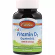 Carlson Vitamin D3 Gummies 1,000 IU Natural Fruit Flavors   3 1000 ,   