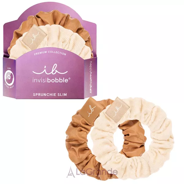 Invisibobble Sprunchie Slim Premium You Make me de Caramel ����� ������� ��� �����, �����/�������