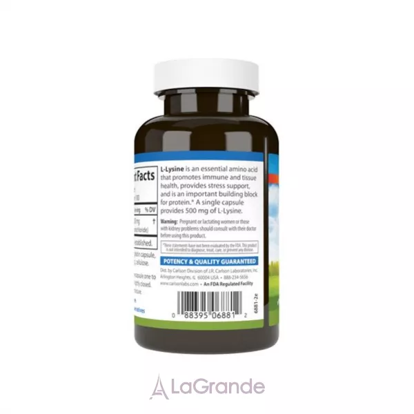 Carlson L-Lysine 500 mg L-˳��� 500 ��