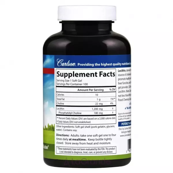 Carlson Lecithin 1200 mg ������� 1200 ��