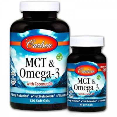 Carlson MCT & Omega-3   -3