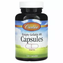 Carlson Empty Gelatin #0 Capsules ������ ����������� ������� ������� #0